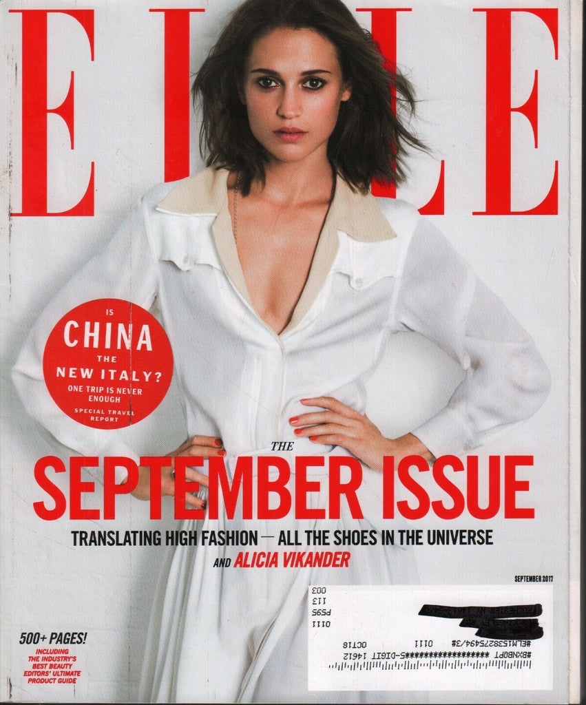 ELLE September 2017 Alicia Vikander w/ML 072618DBE