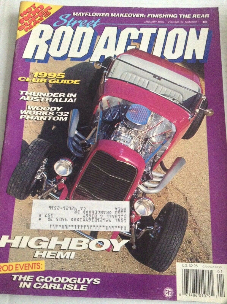 Rod Action Magazine Highboy Hemi 1995 Club Guide January 1995 032417NONRH