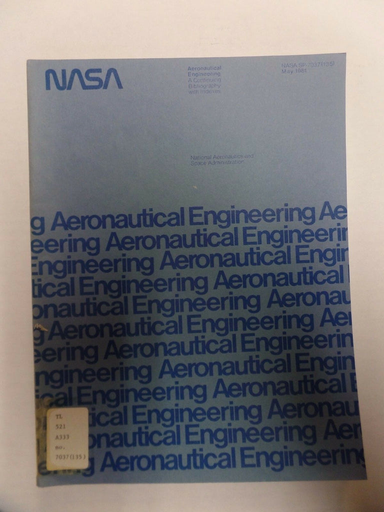 NASA May 1981 Aeronautical Engineering Supplement 135 EX-FAA 011317DBE2