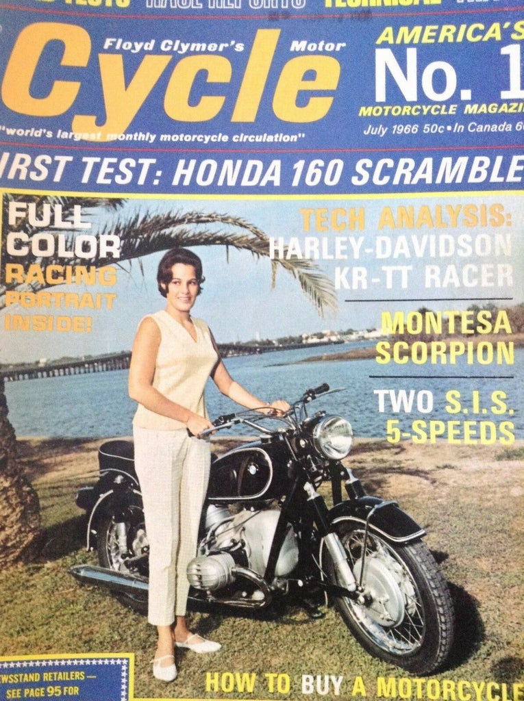 Cycle Magazine Harley-Davidson KT-TT Montesa July 1966 012419nonrh