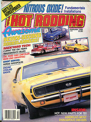 Popular Hot Rodding Magazine February 1988 GM Ford Chrysler EX 012516jhe