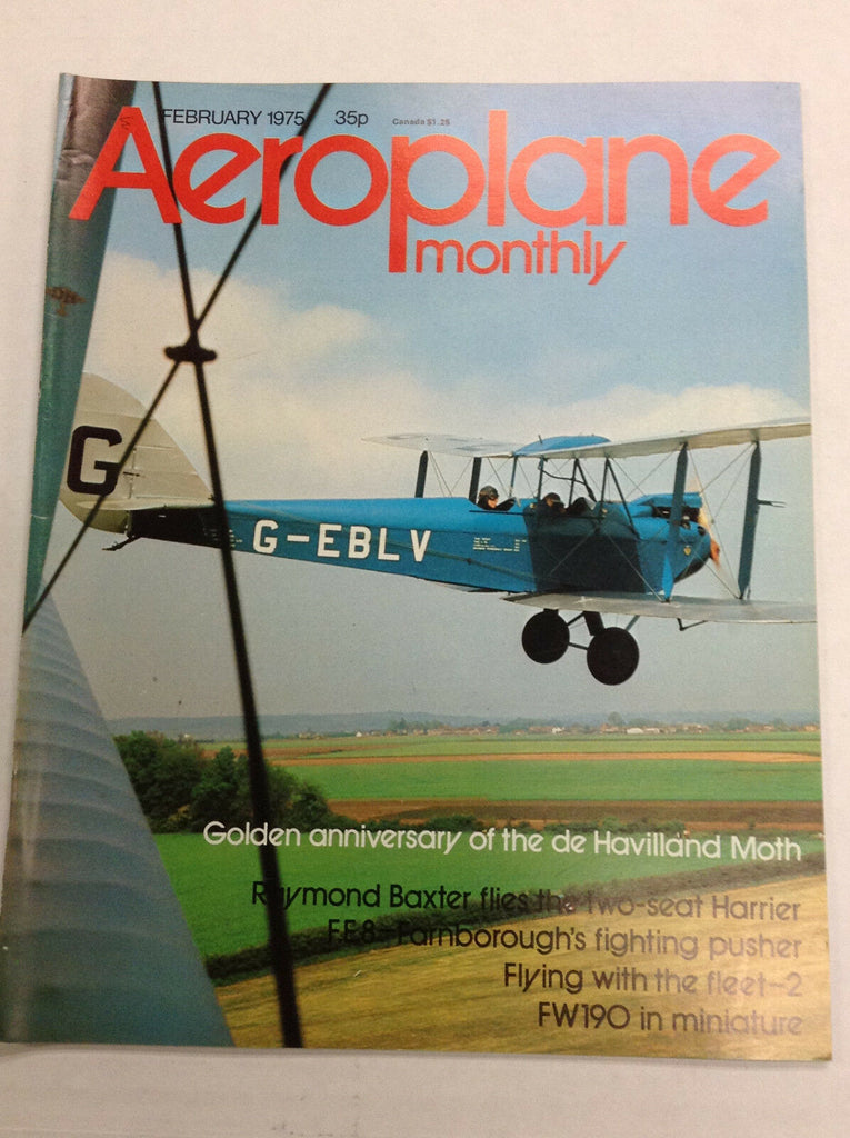 Aeroplane Monthly Aviation Magazine Raymond Baxter February 1975 121416R