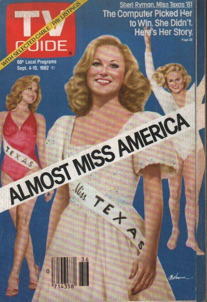 TV Guide Digest September 4-10 1982 Sheri Ryman Miss Texas 012219AME