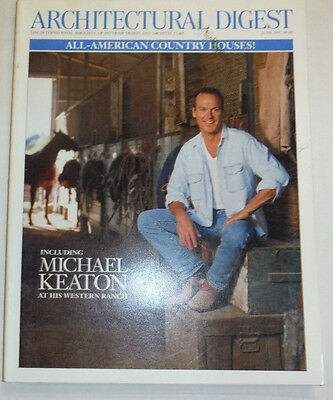 Architectural Digest Magazine Michael Keaton June 1997 100914R