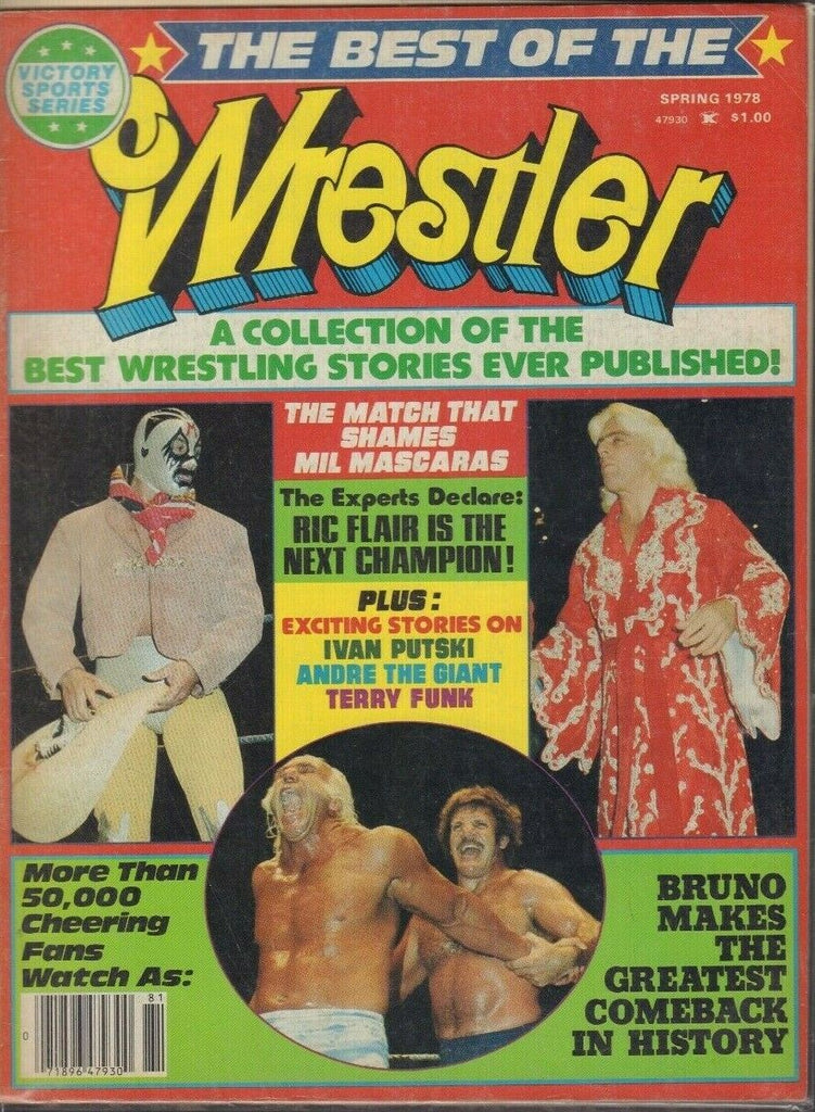The Best of The Wrestler Spring 1978 Ric Flair Terry Funk Bruno 030219DBE