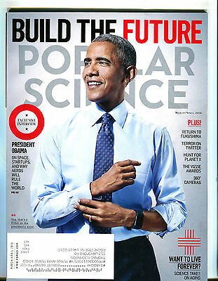 Popular Science Magazine March/April 2016 Barack Obama EX 033116jhe