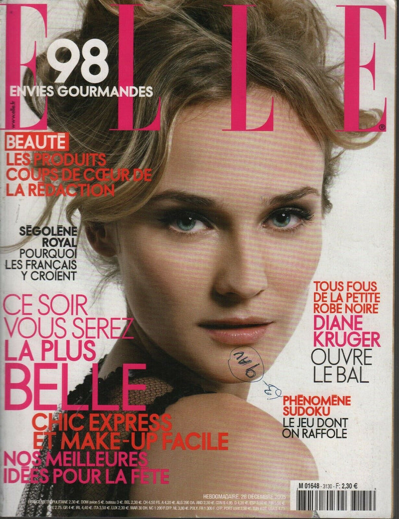 Elle French Fashion Magazine 26 Decembre 2005 Diane Kruger 091819AME