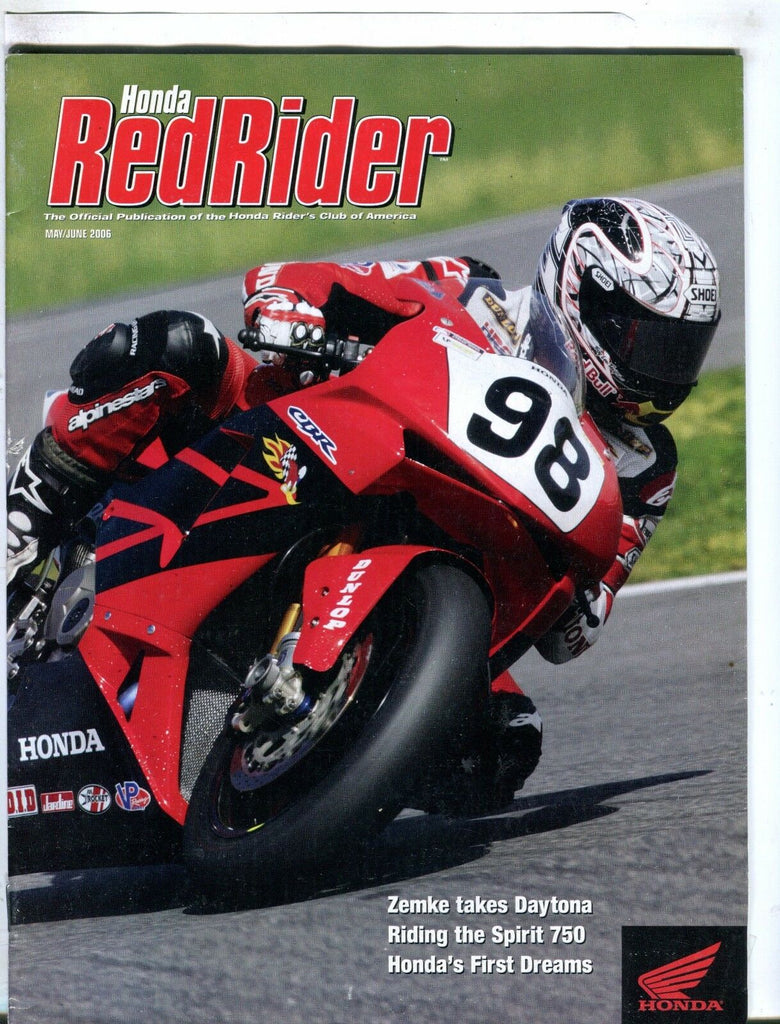 Honda RedRider Magazine May/June 2006 Zemke Daytona EX No ML 042917nonjhe