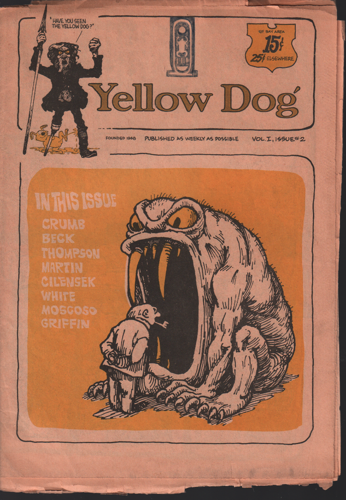 Yellow Dog VOl 1 Issue 2 Underground Comix Tabloid R Crumb 070620AME