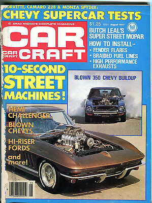 Car Craft Magazine August 1977 Blown 350 Chevy Buildup VG 020416jhe