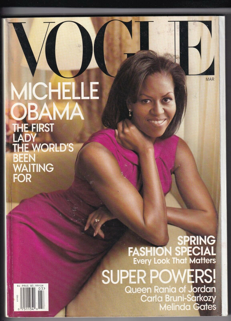 Vogue Magazine Michele Obama Queen Rania Of Jordan March 2009 071619nonr