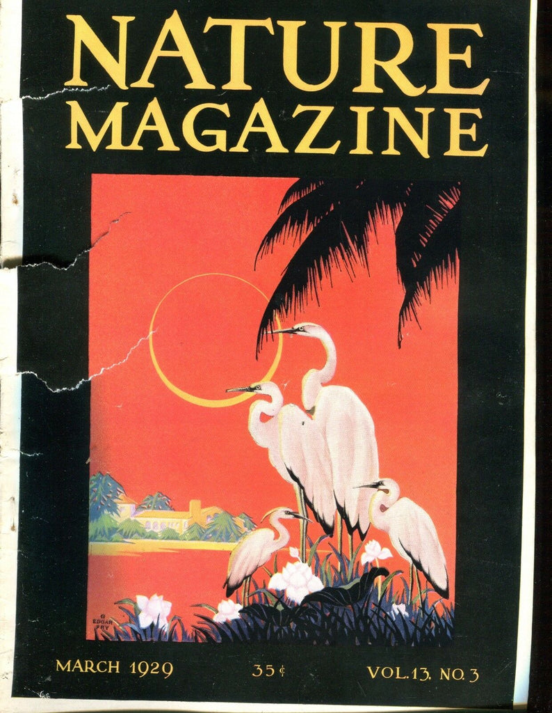 Nature Magazine March 1929 Orange Sun GD No ML 020617jhe