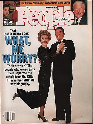 People Weekly April 29 1991 Ronald Reagan, Merv Griffin VG 012916DBE