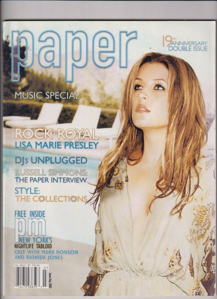 Paper Mag Lisa Marie Presley 19th Anniversary June/July 2003 102519nonr