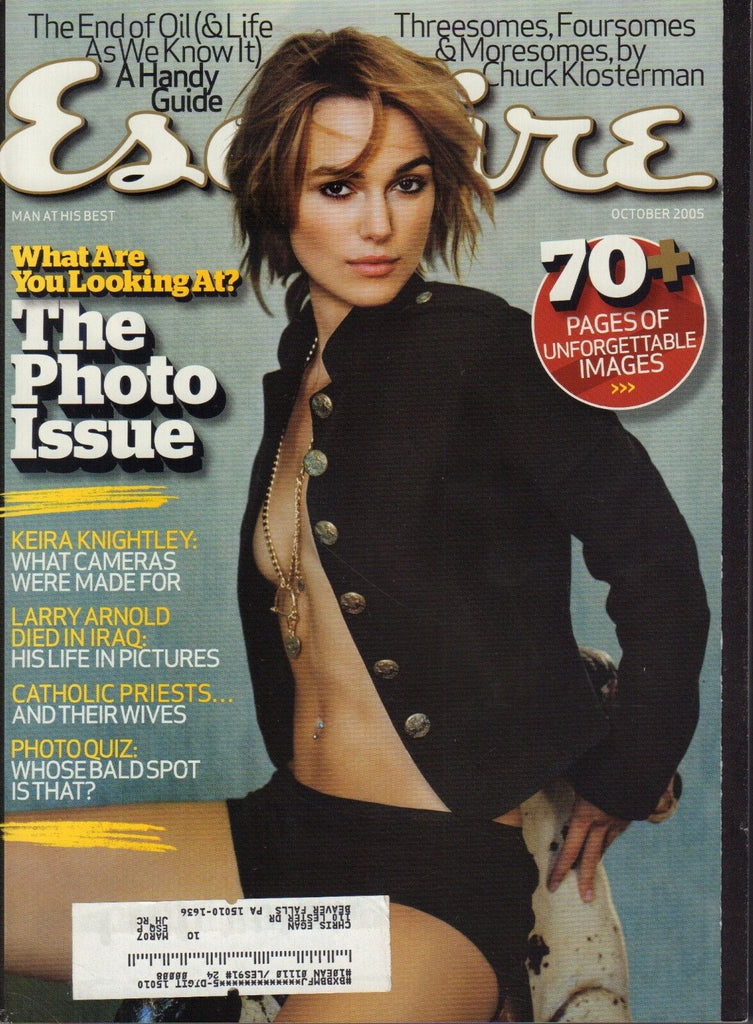 Esquire October 2005 Keira Knightley Larry Arnold Chuck Klosterman wML 061318DBE