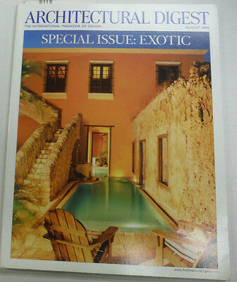 Architectural Digest Magazine Special Exotic Issue August 2006 063015R