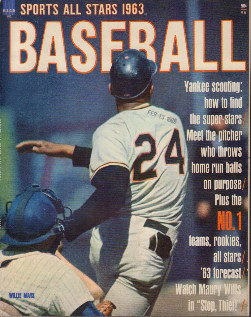 Sports All Star 1963 Baseball Willie Mays 042018DBE