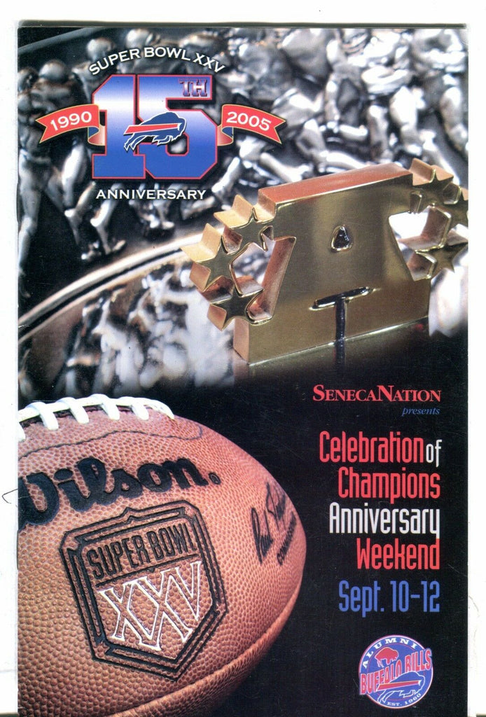 Buffalo Bills Alumni 2005 Program EX 060117nonjhe