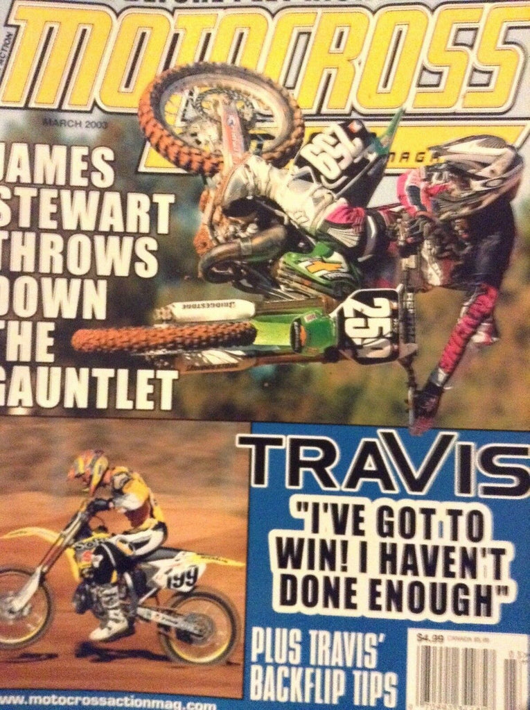 Motocross Action Magazine James Stewart March 2003 122318nonrh