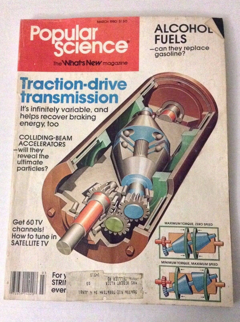 Popular Science Magazine Traction Drive Transmission March 1980 031917NONRH