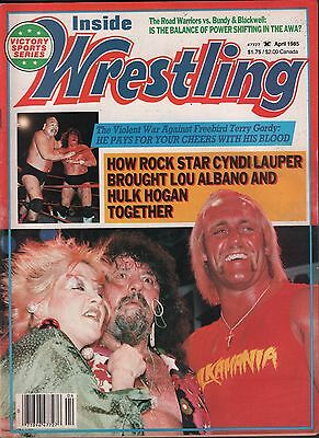Inside Wrestling April 1985 Hulk Hogan, Freebird Terry Gordy VG 122315DBE