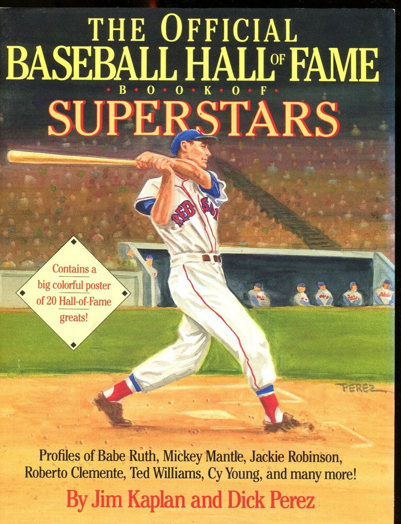 1989 Baseball Hall Of Fame Book Of Superstars Ted Williams EX 012617jhe