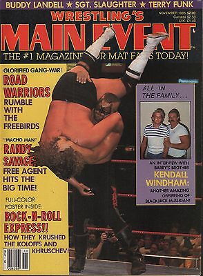 Wrestling's Main Event November 1985 The Road Warriors,Randy Savage VG 020316DBE