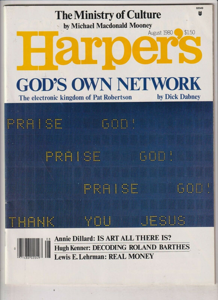 Harper's Mag God's Own Network August 1980 040120nonrh