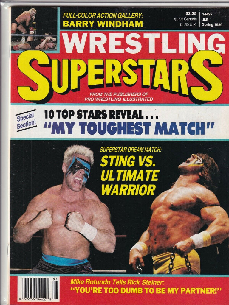 Wrestling Superstars Mag Sting Ultimate Warrior Spring 1989 091019nonr