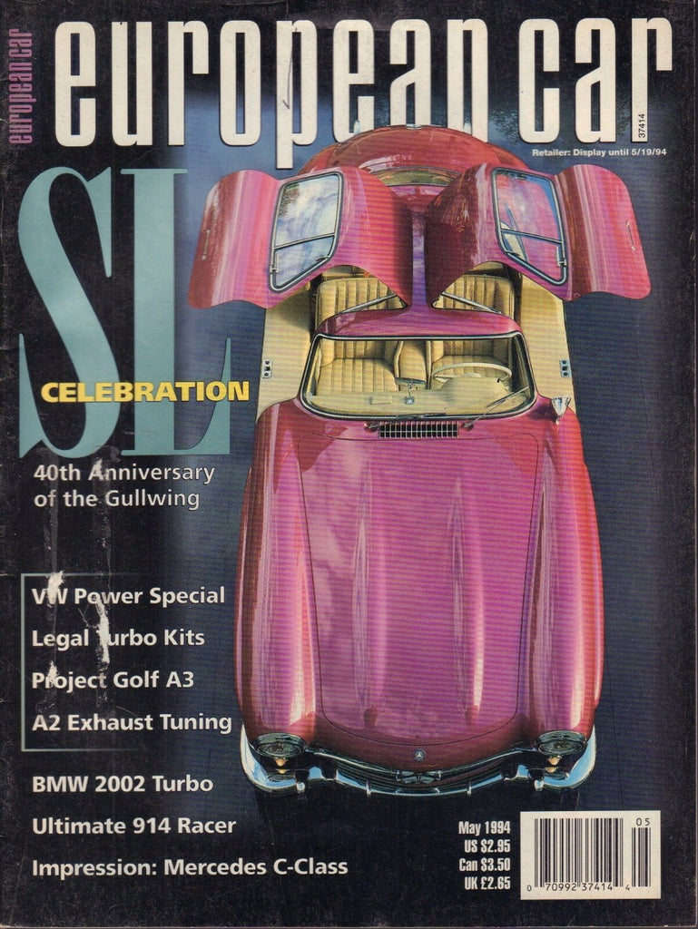 European Car May 1994 Mersedes 300 SL, BMW 2002 Turbo 030117nonDBE