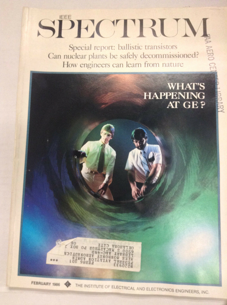 IEEE Spectrum Magazine Ballistic Transistor Nuclear February 1986 FAA 042617nonr