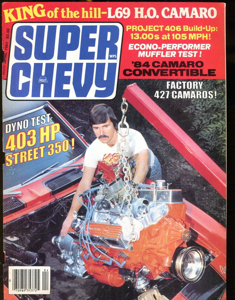 Super Chevy Magazine April 1984 Camaro VG No ML 022817nonjhe