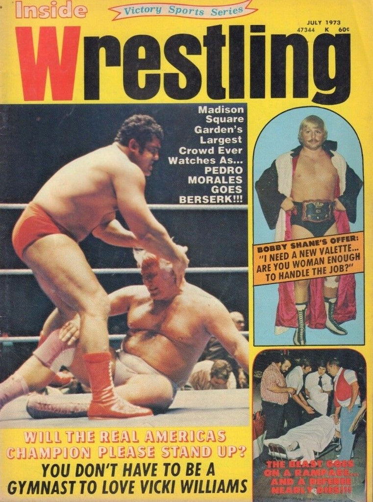 Inside Wrestling July 1973 Pedro Morales Vicki Williams Bobby Shane 010519DBE