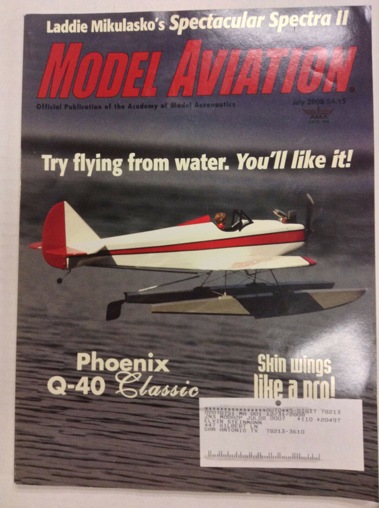 Model Aviation Magazine Phoenix Q-40 Skin Wings July 2008 041517nonrh
