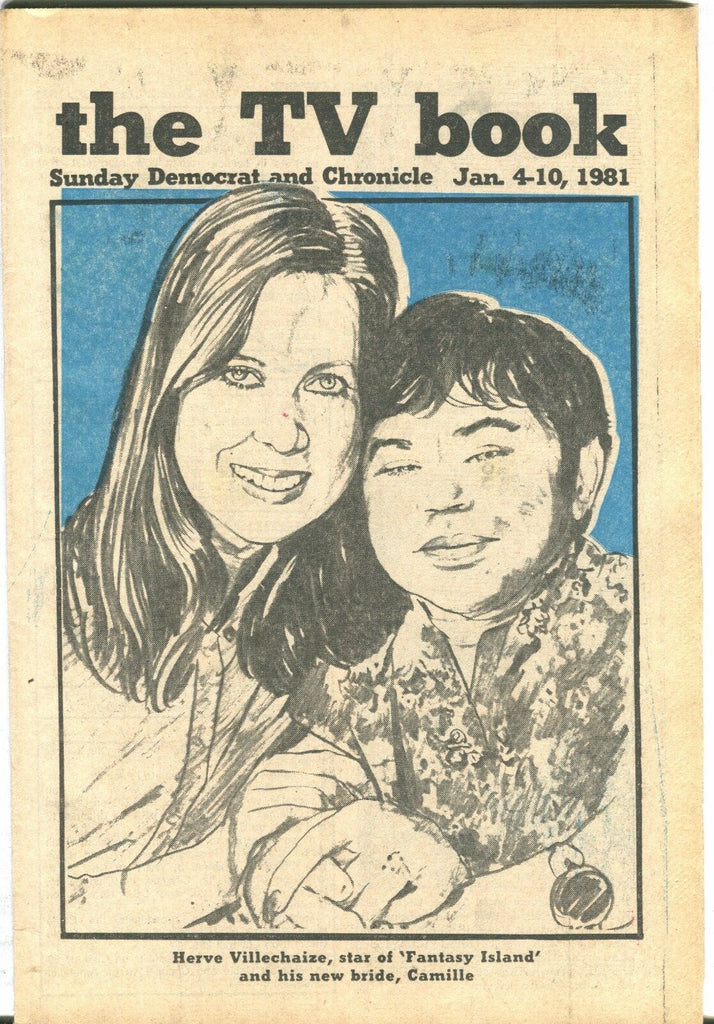The TV Book Democrat And Chronicle Jan. 4-10 1981 Herve Villechaize EX 021917jhe