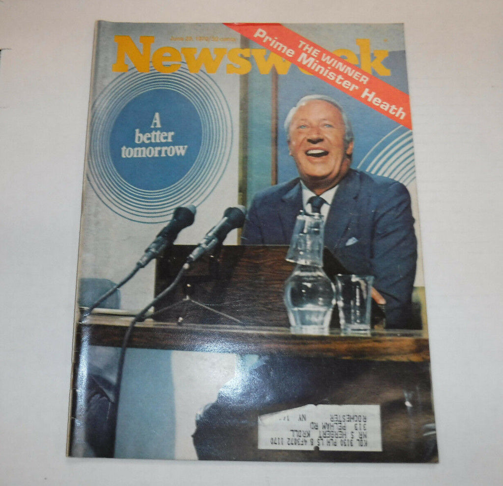 Newsweek Magazine Prime Minister Dean Heath June 20, 1970 101816R2
