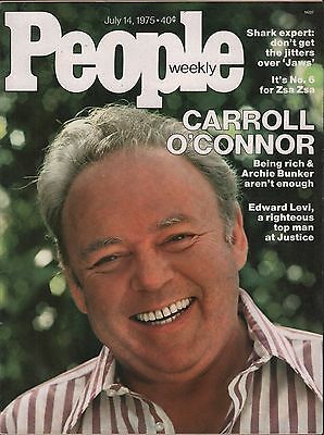 People Weekly July 14 1975 Carroll O'Connor, Edward Levi VG 012916DBE