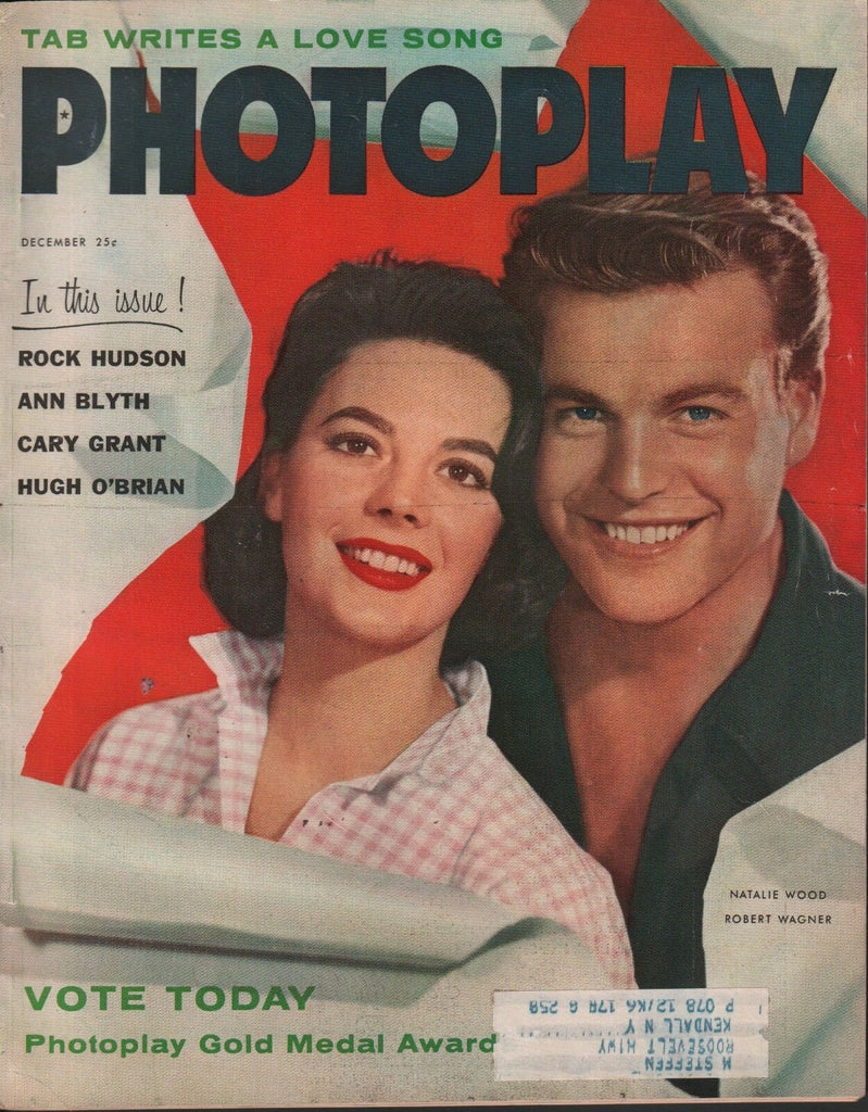 Photoplay December 1957 Natalie Wood Robert Wagner Rock Hudson w/ML 050918DBE