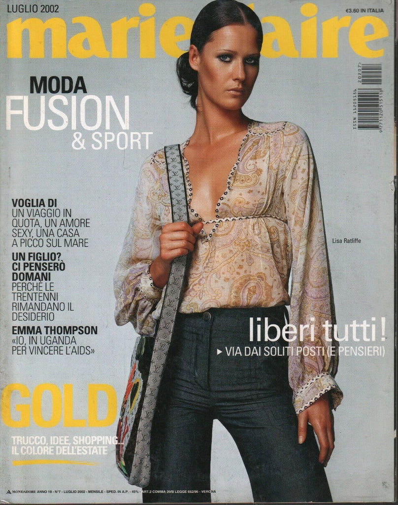 Marie Claire Italian Fashion July 2002 Emma Thompson Lisa Ratliffe 100620ame