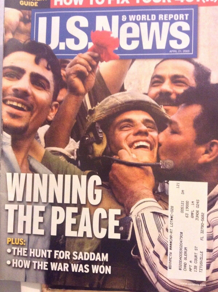 U.S. News Magazine Winning The Peace April 21, 2003 121917nonrh