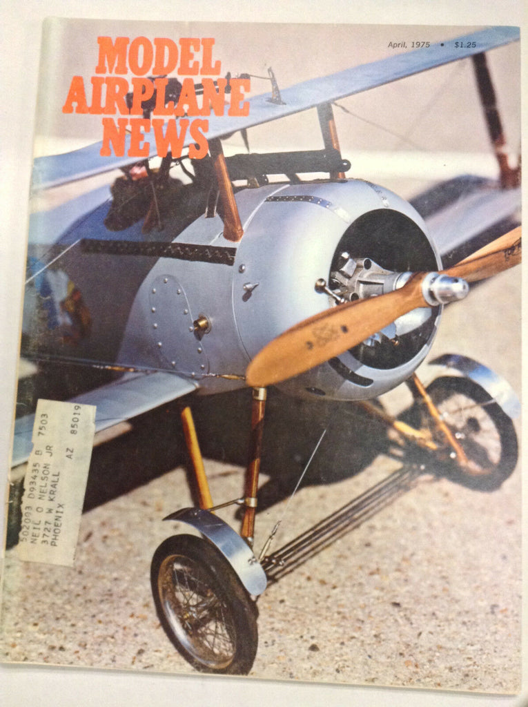 Model Airplane News Magazine Buhl Bull Pup Peanut April 1975 040917nonrh2