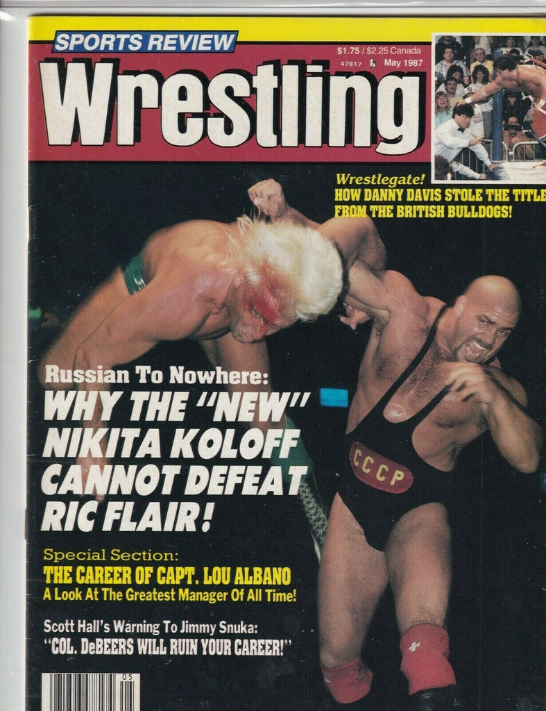 Sports Review Wrestling Ric Flair Lou Albano May 1987 060419nonr