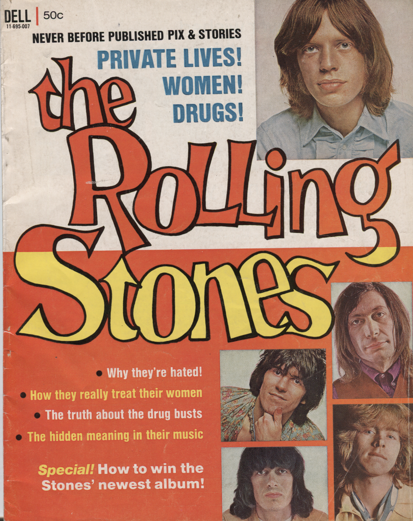 The Rolling Stones 1970 DELL Biography Magazine Mick Jagger 072120DBE