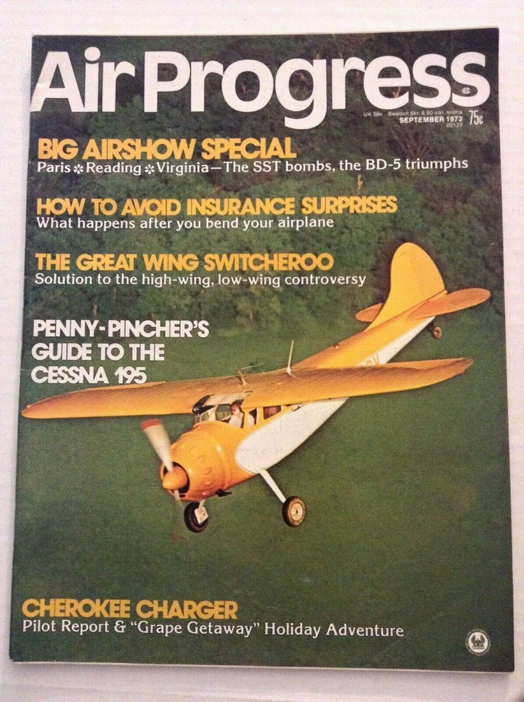 Air Progress Mag Paris Big Air Show Cessna 195 September 1973 092319nonrh