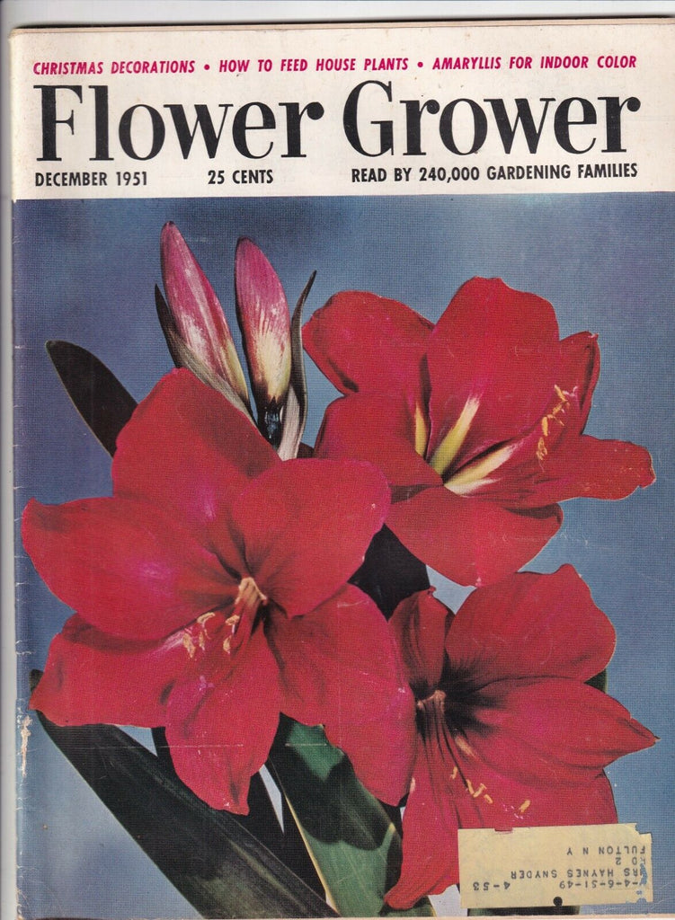 Flower Grower Mag How To Feed House Plants December 1951 090319nonr