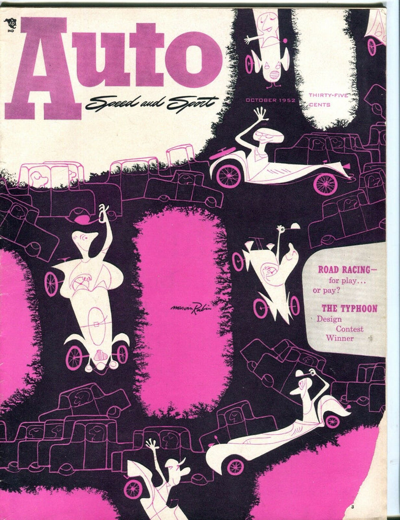 Auto Speed And Sport Magazine October 1952 The Typhoon VG No ML 053017nonjhe