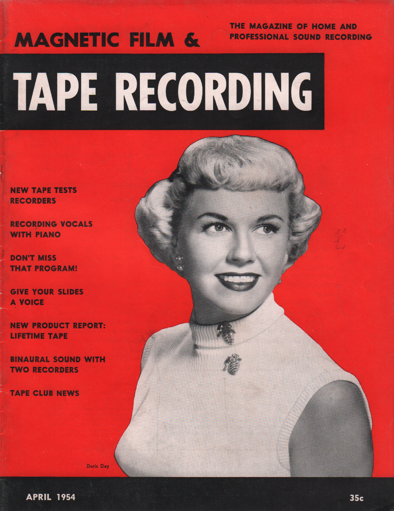 Magnetic Film & Tape Recording April 1954 Doris Day Bing Crosby 070820AME