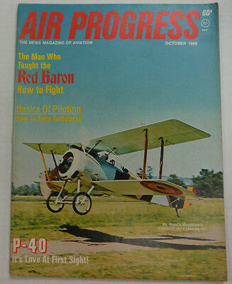 Air Progress Magazine Red Baron & P-40 October 1968 FAL 060115R