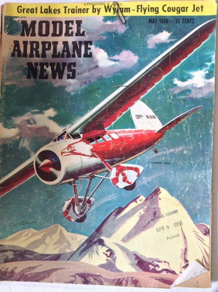 Model Airplane News Magazine William Wylam & Cougar Jet May 1956 082317nonrh