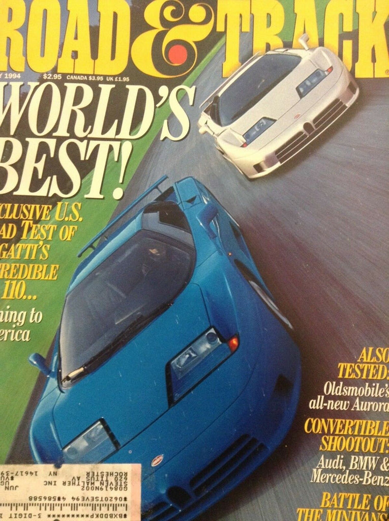 Road & Track Magazine Bugatti's EB110 July 1994 070518nonrh